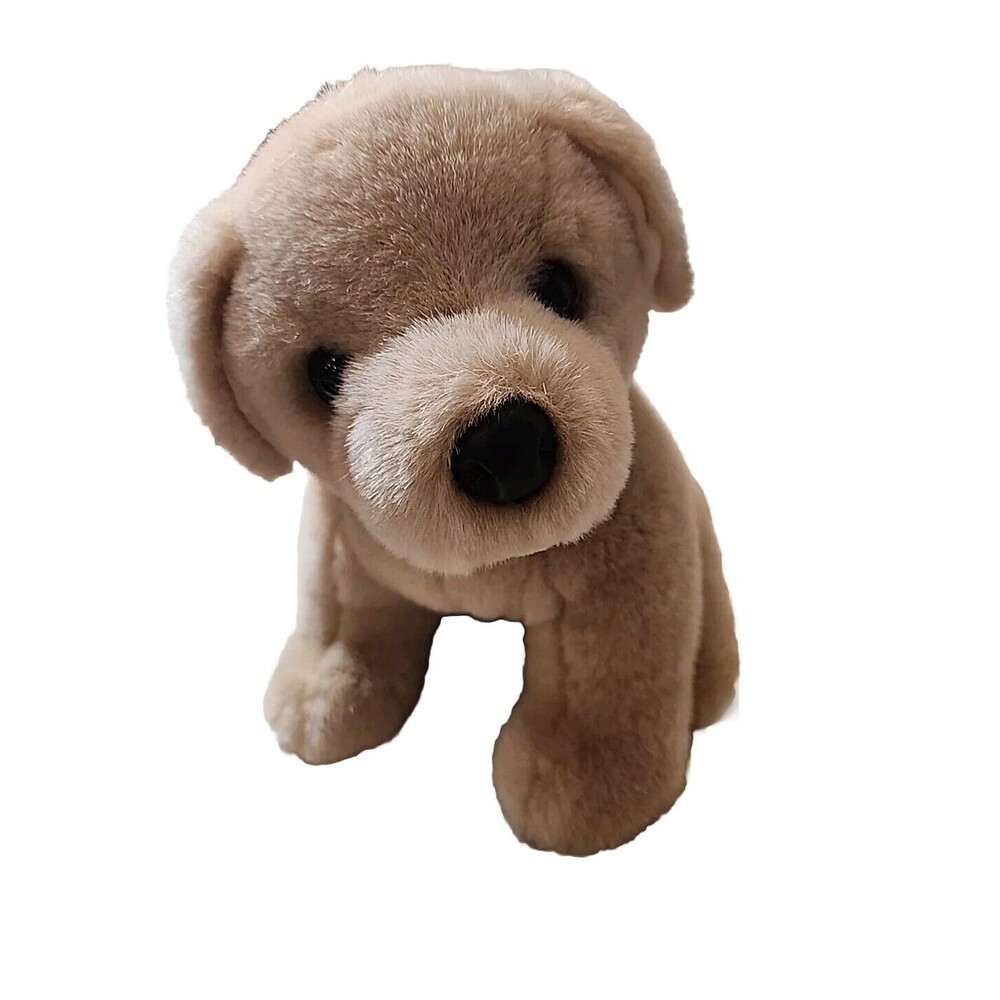 VINTAGE Estee Lauder Plush Doggy Puppy Golden Labrador Stuffed Animal 10 x 7"